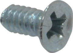 Value Collection - #4-40 UNC, 1/4" OAL Phillips Drive Machine Screw - Flat Head, Grade 2 Steel, Zinc-Plated Finish, Without Washer - Benchmark Tooling