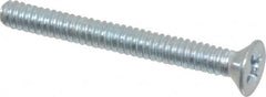 Value Collection - #4-40 UNC, 1" OAL Phillips Drive Machine Screw - Flat Head, Grade 2 Steel, Zinc-Plated Finish, Without Washer - Benchmark Tooling