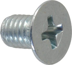 Value Collection - #10-32 UNF, 5/16" OAL Phillips Drive Machine Screw - Flat Head, Grade 2 Steel, Zinc-Plated Finish, Without Washer - Benchmark Tooling