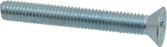 Value Collection - #10-32 UNF, 1-1/2" OAL Phillips Drive Machine Screw - Flat Head, Grade 2 Steel, Zinc-Plated Finish, Without Washer - Benchmark Tooling