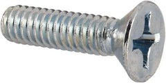 Value Collection - #12-24 UNC, 7/8" OAL Phillips Drive Machine Screw - Flat Head, Grade J82 Steel, Zinc-Plated Finish, Without Washer - Benchmark Tooling