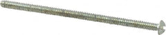 Value Collection - #6-32 UNC, 2-3/4" Length Under Head Slotted Drive Machine Screw - Round Head, Grade 2 Alloy Steel, Zinc-Plated Finish, Without Washer - Benchmark Tooling