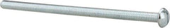 Value Collection - 5/16-18 UNC, 6" Length Under Head Slotted Drive Machine Screw - Round Head, Grade 2 Alloy Steel, Zinc-Plated Finish, Without Washer - Benchmark Tooling