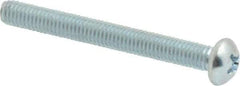 Value Collection - #10-32 UNF, 1-3/4" Length Under Head Phillips Drive Machine Screw - Round Head, Grade 2 Steel, Zinc-Plated Finish, Without Washer - Benchmark Tooling