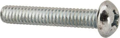 Value Collection - #12-24 UNC, 1-1/4" Length Under Head Phillips Drive Machine Screw - Round Head, Grade J82 Steel, Zinc-Plated Finish, Without Washer - Benchmark Tooling