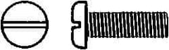 Value Collection - M8x1.25 Metric Coarse, 80mm Length Under Head Slotted Drive Machine Screw - Pan Head, Grade 18-8 & A2 Stainless Steel, Uncoated, Without Washer - Benchmark Tooling