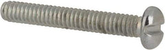 Value Collection - #2-56 UNC, 5/8" Length Under Head Slotted Drive Machine Screw - Pan Head, Grade J82 Steel, Zinc-Plated Finish, Without Washer - Benchmark Tooling