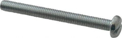 Value Collection - #10-32 UNF, 2" Length Under Head Slotted Drive Machine Screw - Pan Head, Grade J82 Steel, Zinc-Plated Finish, Without Washer - Benchmark Tooling