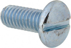 Value Collection - 5/16-18 UNC, 3/4" Length Under Head Slotted Drive Machine Screw - Pan Head, Grade 2 Steel, Zinc-Plated Finish, Without Washer - Benchmark Tooling