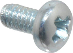 Value Collection - #2-56 UNC, 3/16" Length Under Head Phillips Drive Machine Screw - Pan Head, Grade J82 Steel, Zinc-Plated Finish, Without Washer - Benchmark Tooling
