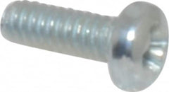 Value Collection - #2-56 UNC, 1/4" Length Under Head Phillips Drive Machine Screw - Pan Head, Grade 2 Steel, Zinc-Plated Finish, Without Washer - Benchmark Tooling