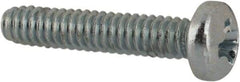 Value Collection - #2-56 UNC, 7/16" Length Under Head Phillips Drive Machine Screw - Pan Head, Grade J82 Steel, Zinc-Plated Finish, Without Washer - Benchmark Tooling