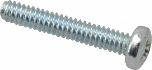 Value Collection - #2-56 UNC, 1/2" Length Under Head Phillips Drive Machine Screw - Pan Head, Grade J82 Steel, Zinc-Plated Finish, Without Washer - Benchmark Tooling