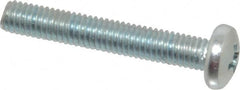 Value Collection - #10-32 UNF, 1-1/4" Length Under Head Phillips Drive Machine Screw - Pan Head, Grade 2 Steel, Zinc-Plated Finish, Without Washer - Benchmark Tooling