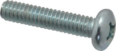 Value Collection - 1/4-20 UNC, 1-1/4" Length Under Head Phillips Drive Machine Screw - Pan Head, Grade 2 Steel, Zinc-Plated Finish, Without Washer - Benchmark Tooling