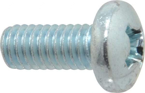 Value Collection - 5/16-18 UNC, 3/4" Length Under Head Phillips Drive Machine Screw - Pan Head, Grade 2 Steel, Zinc-Plated Finish, Without Washer - Benchmark Tooling