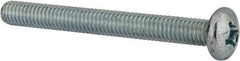 Value Collection - 5/16-18 UNC, 3" Length Under Head Phillips Drive Machine Screw - Pan Head, Grade 2 Steel, Zinc-Plated Finish, Without Washer - Benchmark Tooling