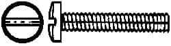 Value Collection - #4-40 UNC, 3/4" Length Under Head Slotted Drive Machine Screw - Binding Head, Grade J82 Steel, Zinc-Plated Finish, Without Washer - Benchmark Tooling