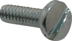 Value Collection - #4-40 UNC, 3/8" Length Under Head Slotted Drive Machine Screw - Binding Head, Grade J82 Steel, Zinc-Plated Finish, Without Washer - Benchmark Tooling