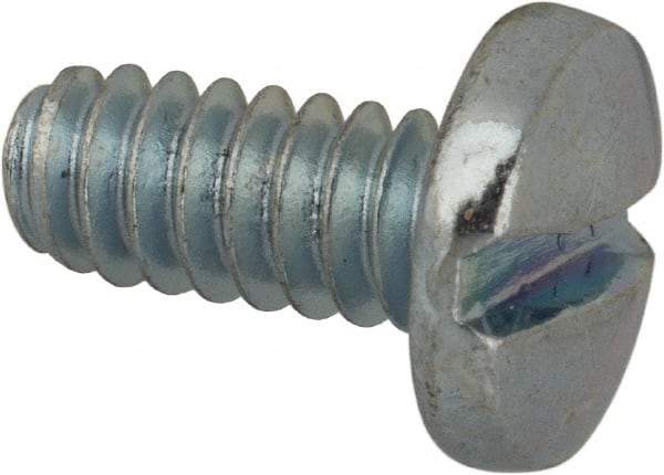 Value Collection - #6-32 UNC, 5/16" Length Under Head Slotted Drive Machine Screw - Binding Head, Grade J82 Steel, Zinc-Plated Finish, Without Washer - Benchmark Tooling
