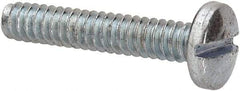 Value Collection - #6-32 UNC, 3/4" Length Under Head Slotted Drive Machine Screw - Binding Head, Grade J82 Steel, Zinc-Plated Finish, Without Washer - Benchmark Tooling
