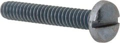 Value Collection - #6-32 UNC, 7/8" Length Under Head Slotted Drive Machine Screw - Binding Head, Grade J82 Steel, Zinc-Plated Finish, Without Washer - Benchmark Tooling