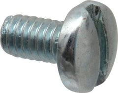 Value Collection - #8-32 UNC, 5/16" Length Under Head Slotted Drive Machine Screw - Binding Head, Grade J82 Steel, Zinc-Plated Finish, Without Washer - Benchmark Tooling