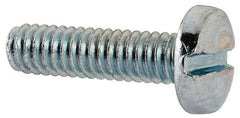 Value Collection - #8-32 UNC, 5/8" Length Under Head Slotted Drive Machine Screw - Binding Head, Grade J82 Steel, Zinc-Plated Finish, Without Washer - Benchmark Tooling