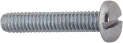 Value Collection - #8-32 UNC, 7/8" Length Under Head Slotted Drive Machine Screw - Binding Head, Grade J82 Steel, Zinc-Plated Finish, Without Washer - Benchmark Tooling