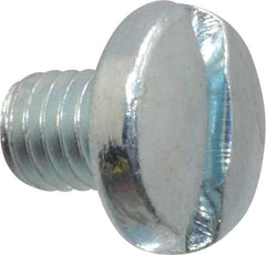 Value Collection - #10-32 UNF, 1/4" Length Under Head Slotted Drive Machine Screw - Binding Head, Grade J82 Steel, Zinc-Plated Finish, Without Washer - Benchmark Tooling