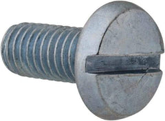 Value Collection - #10-32 UNF, 7/16" Length Under Head Slotted Drive Machine Screw - Binding Head, Grade 2 Steel, Zinc-Plated Finish, Without Washer - Benchmark Tooling