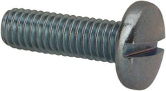 Value Collection - #10-32 UNF, 5/8" Length Under Head Slotted Drive Machine Screw - Binding Head, Grade J82 Steel, Zinc-Plated Finish, Without Washer - Benchmark Tooling
