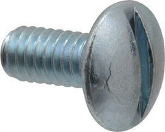 Value Collection - #8-32 UNC, 3/8" Length Under Head Slotted Drive Machine Screw - Truss Head, Grade 2 Steel, Zinc-Plated Finish, Without Washer - Benchmark Tooling