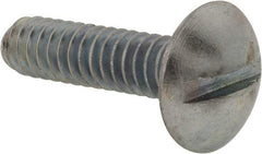 Value Collection - #10-24 UNC, 3/4" Length Under Head Slotted Drive Machine Screw - Truss Head, Grade 2 Steel, Zinc-Plated Finish, Without Washer - Benchmark Tooling