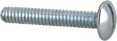 Value Collection - #10-24 UNC, 1-1/4" Length Under Head Slotted Drive Machine Screw - Truss Head, Grade 2 Steel, Zinc-Plated Finish, Without Washer - Benchmark Tooling