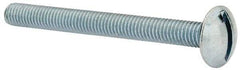 Value Collection - #10-32 UNF, 2" Length Under Head Slotted Drive Machine Screw - Truss Head, Grade 2 Steel, Zinc-Plated Finish, Without Washer - Benchmark Tooling