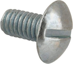 Value Collection - 5/16-18 UNC, 5/8" Length Under Head Slotted Drive Machine Screw - Truss Head, Grade 2 Steel, Zinc-Plated Finish, Without Washer - Benchmark Tooling