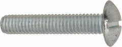 Value Collection - 5/16-18 UNC, 1-3/4" Length Under Head Slotted Drive Machine Screw - Truss Head, Grade J82 Steel, Zinc-Plated Finish, Without Washer - Benchmark Tooling