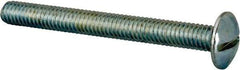 Value Collection - 5/16-18 UNC, 3" Length Under Head Slotted Drive Machine Screw - Truss Head, Grade J82 Steel, Zinc-Plated Finish, Without Washer - Benchmark Tooling
