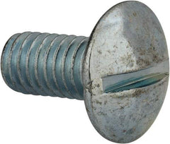 Value Collection - 3/8-16 UNC, 3/4" Length Under Head Slotted Drive Machine Screw - Truss Head, Grade 2 Steel, Zinc-Plated Finish, Without Washer - Benchmark Tooling