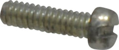 Value Collection - #2-56 UNC, 5/16" Length Under Head Slotted Drive Machine Screw - Fillister Head, Grade 2 Steel, Zinc-Plated Finish, Without Washer - Benchmark Tooling