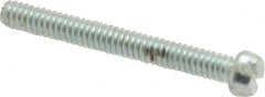 Value Collection - #2-56 UNC, 3/4" Length Under Head Slotted Drive Machine Screw - Fillister Head, Grade J82 Steel, Zinc-Plated Finish, Without Washer - Benchmark Tooling