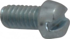 Value Collection - #5-40 UNC, 1/4" Length Under Head Slotted Drive Machine Screw - Fillister Head, Grade 2 Steel, Zinc-Plated Finish, Without Washer - Benchmark Tooling