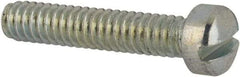 Value Collection - #5-40 UNC, 5/8" Length Under Head Slotted Drive Machine Screw - Fillister Head, Grade J82 Steel, Zinc-Plated Finish, Without Washer - Benchmark Tooling