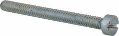 Value Collection - #10-24 UNC, 2" Length Under Head Slotted Drive Machine Screw - Fillister Head, Grade 2 Steel, Zinc-Plated Finish, Without Washer - Benchmark Tooling