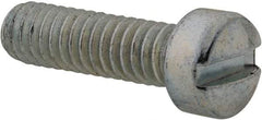 Value Collection - #12-24 UNC, 3/4" Length Under Head Slotted Drive Machine Screw - Fillister Head, Grade 2 Steel, Zinc-Plated Finish, Without Washer - Benchmark Tooling