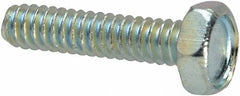 Value Collection - #6-32 UNC, 5/8" Length Under Head Hex Drive Machine Screw - Hex Head, Grade J82 Steel, Zinc-Plated Finish, Without Washer - Benchmark Tooling