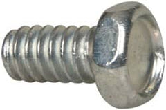 Value Collection - #10-24 UNC, 3/8" Length Under Head Hex Drive Machine Screw - Hex Head, Grade J82 Steel, Zinc-Plated Finish, Without Washer - Benchmark Tooling