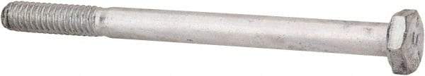 Made in USA - 1/4-20 UNC, 3-1/4" Length Under Head Hex Head Cap Screw - Partially Threaded, Grade 5 Steel, Zinc-Plated Finish, 7/16" Hex - Benchmark Tooling