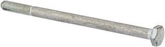 Made in USA - 1/4-28 UNF, 4" Length Under Head Hex Head Cap Screw - Partially Threaded, Grade 5 Steel, Zinc-Plated Finish, 7/16" Hex - Benchmark Tooling